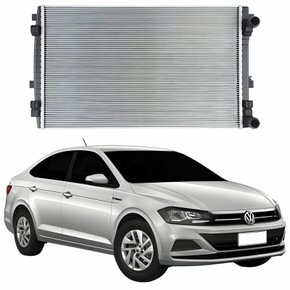 Radiador Vw Virtus 2018 2019 Sem E Com Ar Condicionado Automático E Mecânico