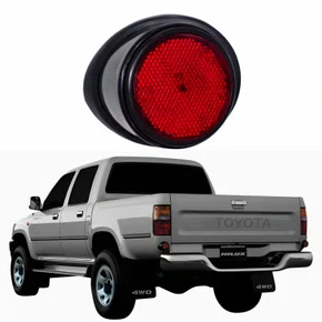Refletor Olho de Gato Toyota Hilux Sr5 1990 Até 2001 Srv 2002 Até 2004 Lado Esquerdo Motorista