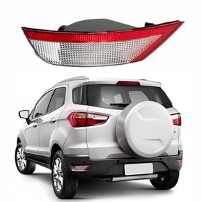 Refletor Traseiro Parachoque Ford Ecosport 2013 2014 2015 2016 Com Luz De Ré Lado Esquerdo Motorista