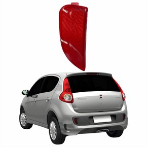 Refletor Traseiro Parachoque Fiat Palio 2012 2013 2014 2015 2016 Lado Esquerdo Motorista