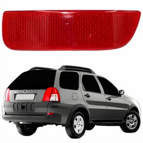 Refletor Traseiro Parachoque Fiat Palio Weekend 2004 Até 2008 Lado Direito Passageiro