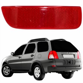 Refletor Traseiro Parachoque Fiat Palio Weekend 2004 Até 2008 Lado Esquerdo Motorista