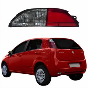 Refletor Traseiro Parachoque Fiat Punto 2008 2009 2010 2011 2012 Lado Esquerdo Motorista