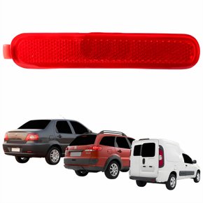 Refletor Traseiro Parachoque Fiat Siena 2001 Até 2013 Palio Weekend 2009 Até 2012 Fiorino 2014 Até 2019 Lado Direito Passageiro