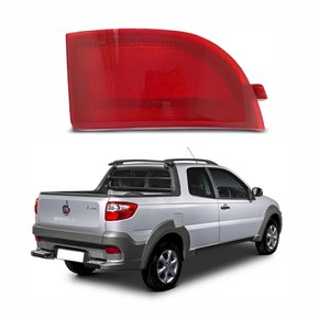 Refletor Parachoque Traseiro Fiat Strada 2014 Até 2020 Lado Direito Passageiro