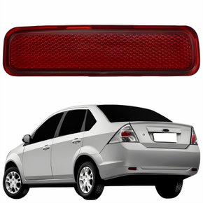 Refletor Traseiro Parachoque Ford Fiesta Sedan 2011 Até 2016 Lado Esquerdo Motorista