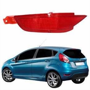 Refletor Traseiro Parachoque Ford New Fiesta 2014 Até 2019 Lado Esquerdo Motorista