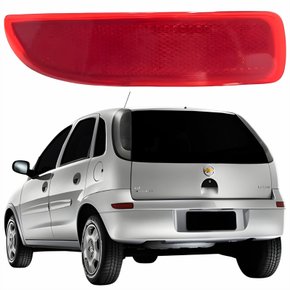 Refletor Traseiro Parachoque Gm Corsa Hatch 2003 Até 2012 Lado Esquerdo Motorista