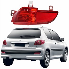 Refletor Traseiro Parachoque Peugeot 207 Hatch 2008 Até 2013 Lado Direito Passageiro