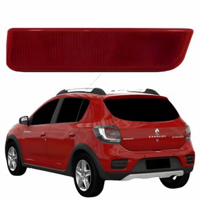 Refletor Parachoque Traseiro Renault Sandero Stepway 2015 2016 2017 2018 2019 Lado Esquerdo Motorista