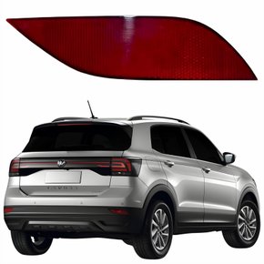 Refletor Parachoque Traseiro Vw T-Cross 2019 2020 2021 2022 2023 Lado Direito Passageiro