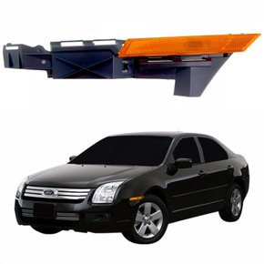 Refletor Pisca Paralama Com Guia Ford Fusion 2006 Até 2009 Âmbar Lado Esquerdo Motorista