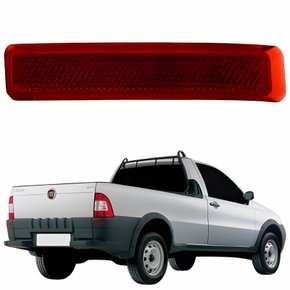 Refletor Traseiro Parachoque Fiat Strada 2004 Até 2013 Lado Direito Passageiro