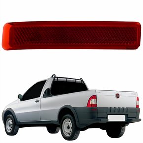 Refletor Traseiro Parachoque Fiat Strada 2004 Até 2013 Lado Esquerdo Motorista