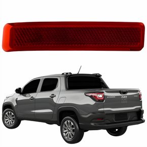 Refletor Traseiro Parachoque Fiat Strada 2020 2021 2022 2023 Lado Esquerdo Motorista