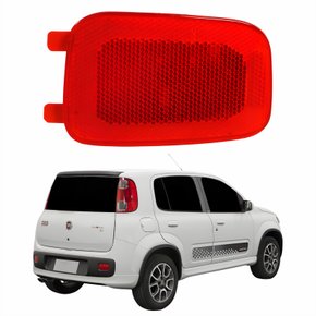 Refletor Traseiro Parachoque Fiat Uno Vivace 2011 2012 2013 2014 Lado Direito Passageiro