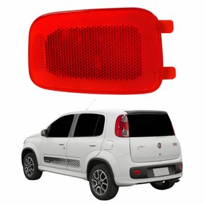 Refletor Traseiro Parachoque Fiat Uno Vivace  2011 2012 2013 2014 Lado Esquerdo Motorista