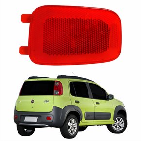 Refletor Traseiro Parachoque Fiat Uno Way 2011 2012 2013 2014 Lado Direito Passageiro