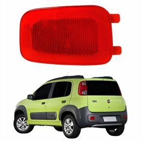 Refletor Traseiro Parachoque Fiat Uno Way 2011 2012 2013 2014 Lado Esquerdo Motorista