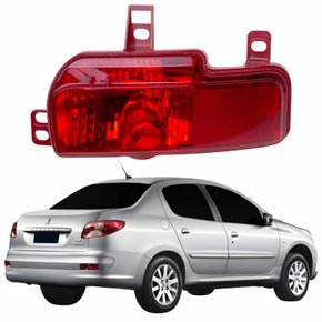 Refletor Traseiro Parachoque Peugeot 207 Sedan 2008 Até 2013 Lado Direito Passageiro