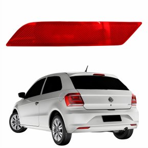 Refletor Parachoque Traseiro Vw Gol G7 2016 2017 2018 Lado Esquerdo Motorista