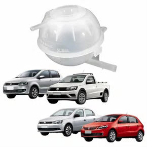 Reservatório Água Radiador Vw Gol Saveiro Voyage 2009 Até 2021 Fox 2003 Até 2020 Cano Curto