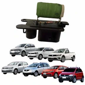 Resistência Eletroventilador Vw Fox Crossfox Spacefox Polo 2006 Até 2012 Gol Voyage Saveiro 2009 Até 2021 Com Ar Condicionado Original