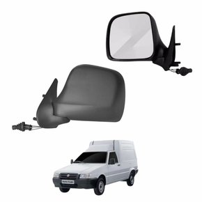 Retrovisor Fiat Fiorino 2011 2012 2013 2014 Com Controle Lado Esquerdo Motorista
