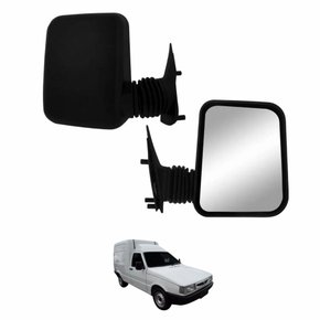 Retrovisor Fiat Fiorino 1997 até 2011  Sem Controle Lado Direito Passageiro
