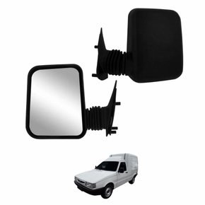Retrovisor Fiat Fiorino 1997 até 2011  Sem Controle Lado Esquerdo Motorista