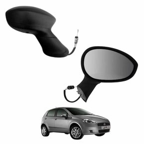 Retrovisor Fiat Punto 2007 2008 2009 2010 2011 2012 Com Controle Lado Direito Passageiro