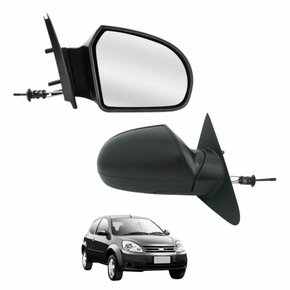 Retrovisor Ford Ka 2008 2009 2010 2011 2012 2013 2014  Com Controle Lado Direito Passageiro