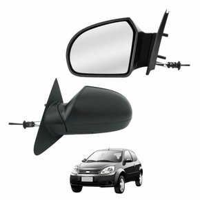 Retrovisor Ford Ka 2008 2009 2010 2011 2012 2013 2014 Com Controle Lado Esquerdo Motorista