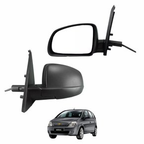 Retrovisor Gm Meriva 2002 até 2012 Com Controle Lado Esquerdo Motorista