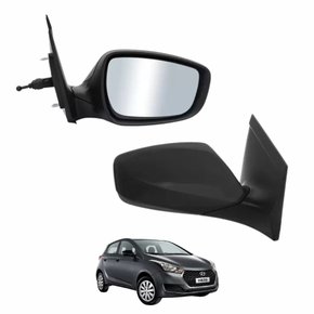 Retrovisor Hyundai Hb20 2012 Até 2019 Sem Seta Com Controle Lado Direito Passageiro