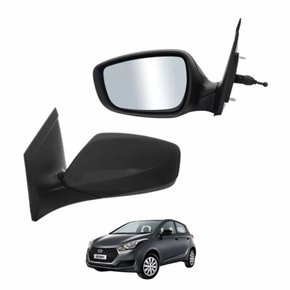 Retrovisor Hyundai Hb20 2012 Até 2019 Sem Seta Com Controle Lado Esquerdo Motorista