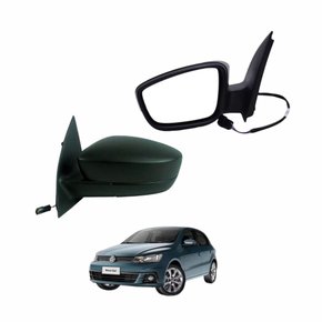 Retrovisor Vw Gol G6 2012 2013 2014 2015 2016 2017 2018 2 e 4 Portas Sem Pisca Elétrico Lado Esquerdo Motorista