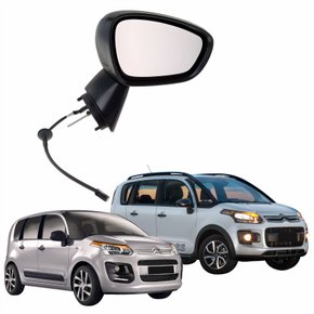 Retrovisor Citroen Aircross C3 Picasso 2011 2012 2013 2014 2015 Elétrico Lado Direito Passageiro