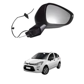 Retrovisor Citroen C3 2013 Até 2021 Eletrico Lado Esquerdo Motorista