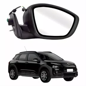 Retrovisor Citroen C4 Cactus 2018 Até 2024 Elétrico Com Pisca Com Sensor Texturizado Lado Direito Passageiro