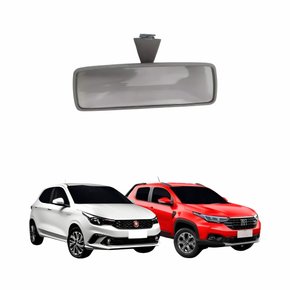 Retrovisor Interno Fiat Argo 2017 Até 2023 Strada 2020 Até 2023 Cinza