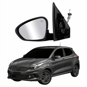 Retrovisor Fiat Argo 2022 Até 2024 Com Pisca Com Lente Logo Fiat Lado Esquerdo Motorista
