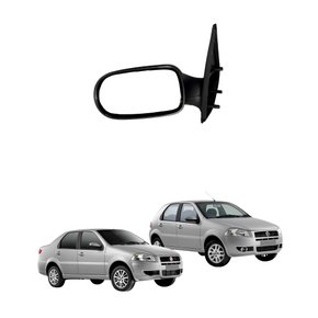 Retrovisor Fiat G4 Palio Siena 2008 Até 2012 4 Portas Sem Controle Lado Direito Passageiro