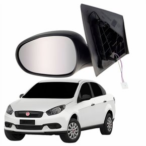 Retrovisor Fiat Grand Siena 2012 Até 2021 Elétrico Lado Esquerdo Motorista Original