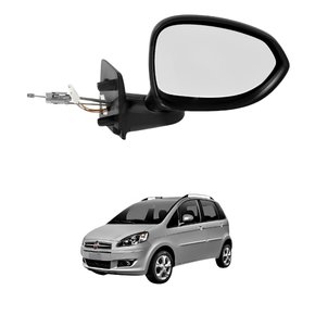 Retrovisor Fiat Idea 2014 2015 2016 Com Controle Com Pisca Sensor de Temperatura Lado Esquerdo Motorista