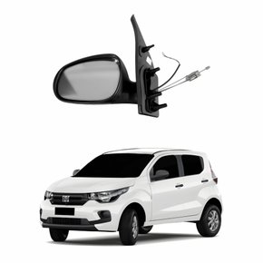 Retrovisor Fiat Mobi 2017 Até 2023 Com Controle Com Pisca Lado Esquerdo Motorista