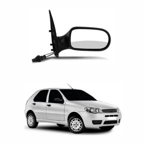 Retrovisor Fiat Palio 2004 2005 2006 2007 4 Portas Com Controle Lado Direito Passageiro