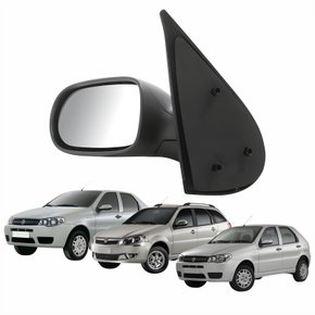 Retrovisor Fiat Palio Weekend 2004 Até 2010 Siena 2005 Até 2012 4 Portas Sem Controle Lado Esquerdo Motorista