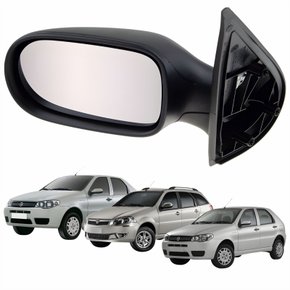 Retrovisor Fiat Palio Weekend 2004 Até 2010 Siena 2005 Até 2012 4 Portas Sem Controle Lado Esquerdo Motorista