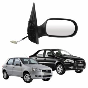 Retrovisor Fiat Palio 2009 Até 2014 Siena 2009 Até 2012 4 Portas Eletrico Lado Direito Passageiro